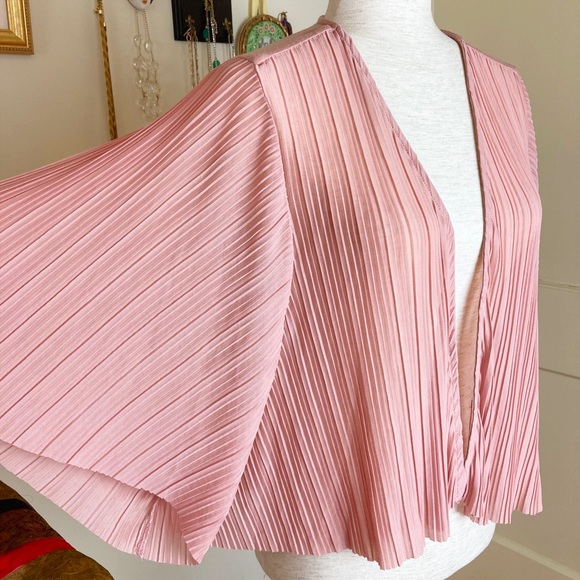 Forever 21 Tops - Forever 21 Pink Rose Open Cardigan Top Sz L